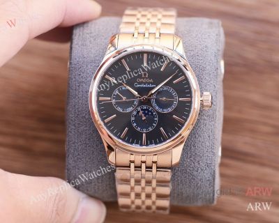 High Quality Replica Omega Different Colors 316 stainless steel strap /Genuine Leather Strap Different Colors Face Dial Different Colors Ceramic Bezel Men Watch 41*12mm